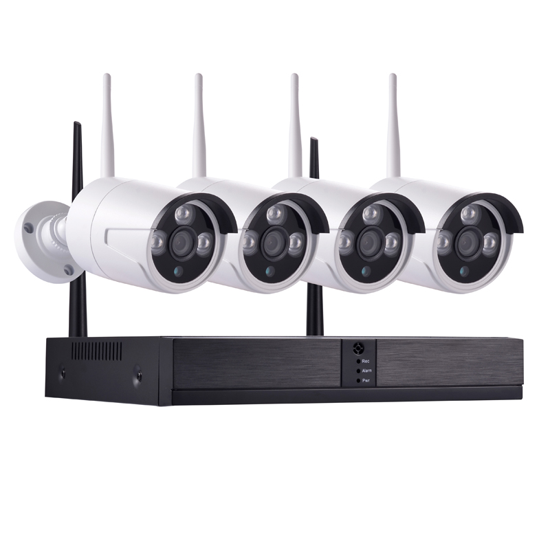 2 million cctv HD wifi camera 4 way remote wireless network monitoring equipment set